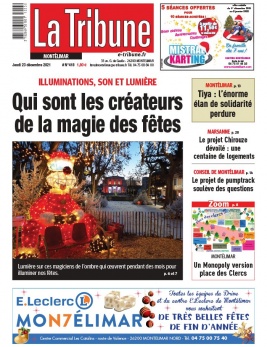 La Tribune de Montélimar N°4018 du 23 décembre 2021 à télécharger sur iPad