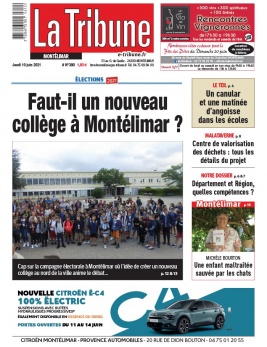 La Tribune de Montélimar N°3990 du 10 juin 2021 à télécharger sur iPad