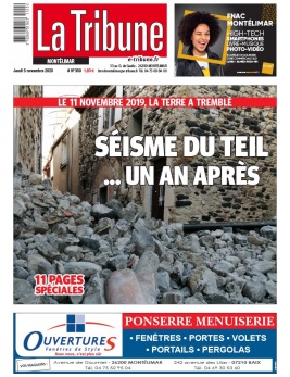 La Tribune de Montélimar N°3959 du 05 novembre 2020 à télécharger sur iPad