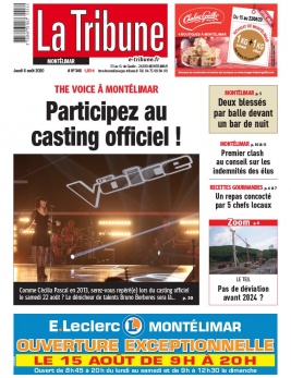 La Tribune de Montélimar N°3946 du 06 août 2020 à télécharger sur iPad