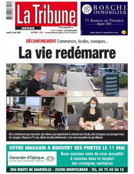 La Tribune de Montélimar N°3934 du 14 mai 2020 à télécharger sur iPad