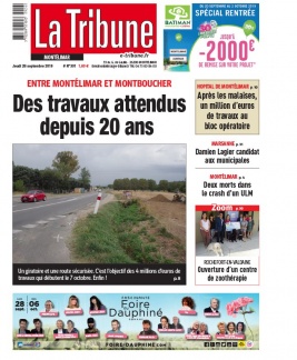 La Tribune de Montélimar N°301 du 26 septembre 2019 à télécharger sur iPad