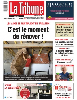 Lisez La Tribune de Montélimar - Tricastin du 29 septembre 2022 sur ePresse.fr