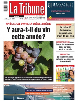 La Tribune de Montélimar N°402 du 02 septembre 2021 à télécharger sur iPad