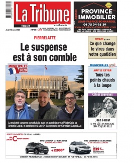 La Tribune de Montélimar N°325 du 12 mars 2020 à télécharger sur iPad
