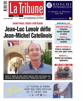 La Tribune de Montélimar N°302 du 03 octobre 2019 à télécharger sur iPad