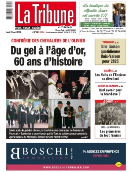 Lisez La Tribune de Montélimar - Nyons-Vaison-Valréas du 25 avril 2024 sur ePresse.fr