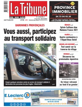 La Tribune de Montélimar N°395 du 15 juillet 2021 à télécharger sur iPad