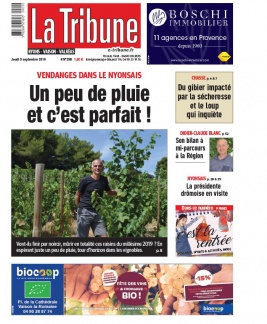 La Tribune de Montélimar N°298 du 05 septembre 2019 à télécharger sur iPad