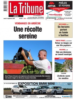 La Tribune de Montélimar N°351 du 10 septembre 2020 à télécharger sur iPad