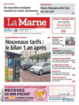 Lisez La Marne - Meaux du 20 novembre 2024 sur ePresse.fr