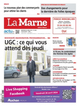 Lisez La Marne - Meaux du 24 avril 2024 sur ePresse.fr