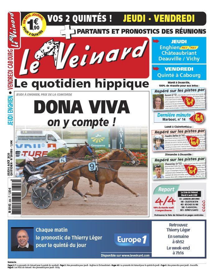 Le Veinard 06 août 2020 Abonnement Le Veinard