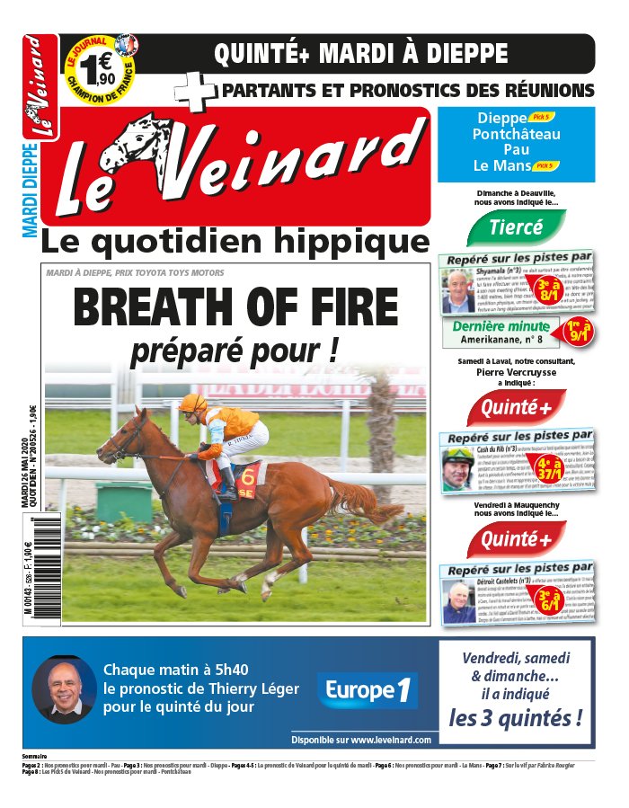 Le Veinard N°20200526 du 26 mai 2020 à télécharger sur iPad