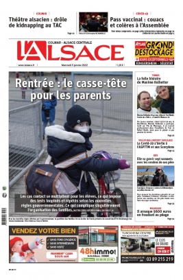 L'Alsace N°20220105 du 05 janvier 2022 à télécharger sur iPad