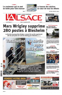 L'Alsace N°20210914 du 14 septembre 2021 à télécharger sur iPad