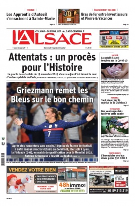 L'Alsace N°20210908 du 08 septembre 2021 à télécharger sur iPad