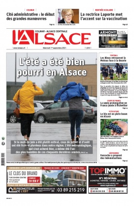 L'Alsace N°20210901 du 01 septembre 2021 à télécharger sur iPad