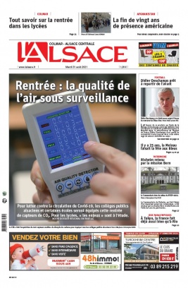 L'Alsace N°20210831 du 31 août 2021 à télécharger sur iPad