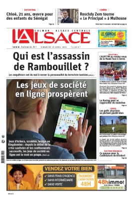 L'Alsace N°20210425 du 25 avril 2021 à télécharger sur iPad