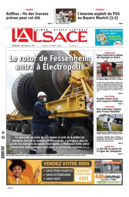 L'Alsace N°20210408 du 08 avril 2021 à télécharger sur iPad