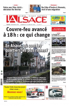 L'Alsace N°20210110 du 10 janvier 2021 à télécharger sur iPad