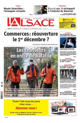 L'Alsace N°20201113 du 13 novembre 2020 à télécharger sur iPad