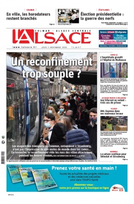 L'Alsace N°20201105 du 05 novembre 2020 à télécharger sur iPad