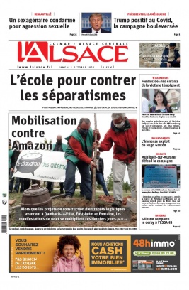 L'Alsace N°20201003 du 03 octobre 2020 à télécharger sur iPad