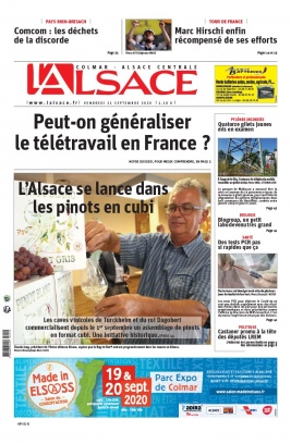 L'Alsace N°20200911 du 11 septembre 2020 à télécharger sur iPad