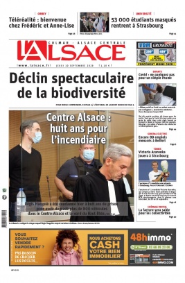 L'Alsace N°20200910 du 10 septembre 2020 à télécharger sur iPad