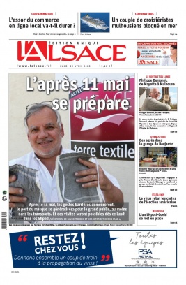 L'Alsace N°20200420 du 20 avril 2020 à télécharger sur iPad