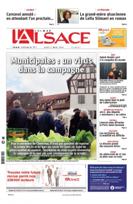 L'Alsace N°20200305 du 05 mars 2020 à télécharger sur iPad