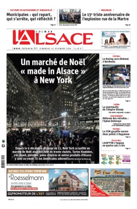 L'Alsace N°20191215 du 15 décembre 2019 à télécharger sur iPad