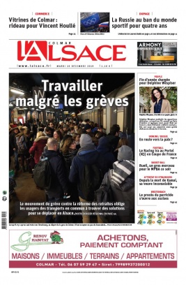 L'Alsace N°20191210 du 10 décembre 2019 à télécharger sur iPad