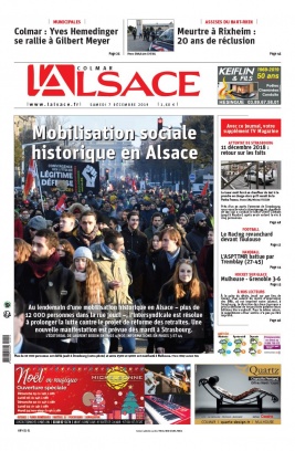 L'Alsace N°20191207 du 07 décembre 2019 à télécharger sur iPad