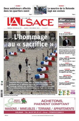 L'Alsace N°20191203 du 03 décembre 2019 à télécharger sur iPad