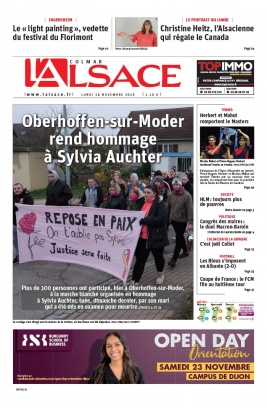 L'Alsace N°20191118 du 18 novembre 2019 à télécharger sur iPad