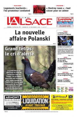 L'Alsace N°20191110 du 10 novembre 2019 à télécharger sur iPad