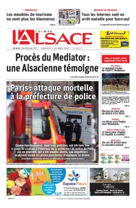 L'Alsace N°20191004 du 04 octobre 2019 à télécharger sur iPad