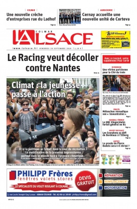 L'Alsace N°20190920 du 20 septembre 2019 à télécharger sur iPad