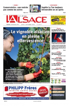 L'Alsace N°20190905 du 05 septembre 2019 à télécharger sur iPad