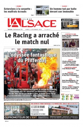L'Alsace N°20190902 du 02 septembre 2019 à télécharger sur iPad