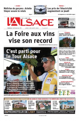 L'Alsace N°20190801 du 01 août 2019 à télécharger sur iPad