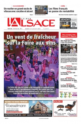 L'Alsace N°20190727 du 27 juillet 2019 à télécharger sur iPad