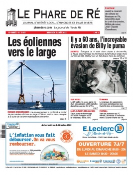 Le Phare de Ré 03 août 2022 Abonnement Le Phare de Ré Pas Cher avec le BOUQUET INFO ePresse.fr
