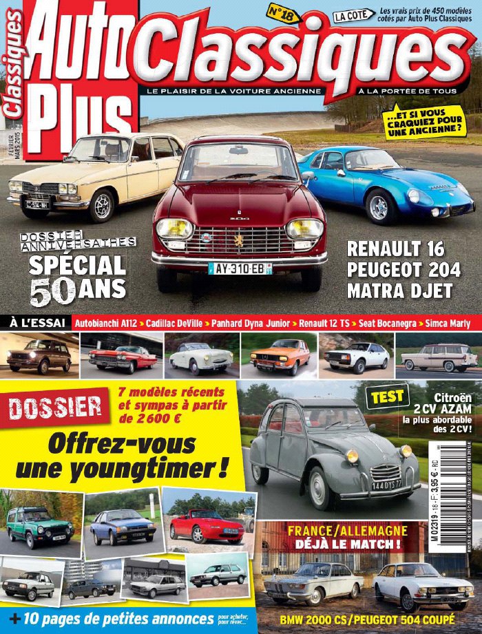 Auto Plus Classique N°18 du 04 février 2015 à télécharger sur iPad
