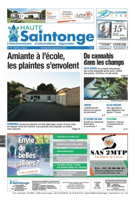Haute Saintonge 24 septembre 2021 Abonnement Haute Saintonge Pas Cher avec BOUQUET INFO ePresse.fr