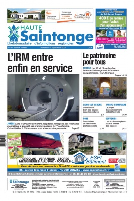 Haute Saintonge 17 septembre 2021 Abonnement Haute Saintonge Pas Cher avec BOUQUET INFO ePresse.fr