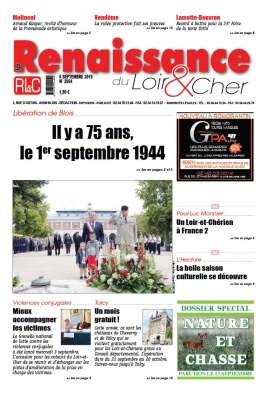 La Renaissance du Loir-et-Cher N°2954 du 06 septembre 2019 à télécharger sur iPad
